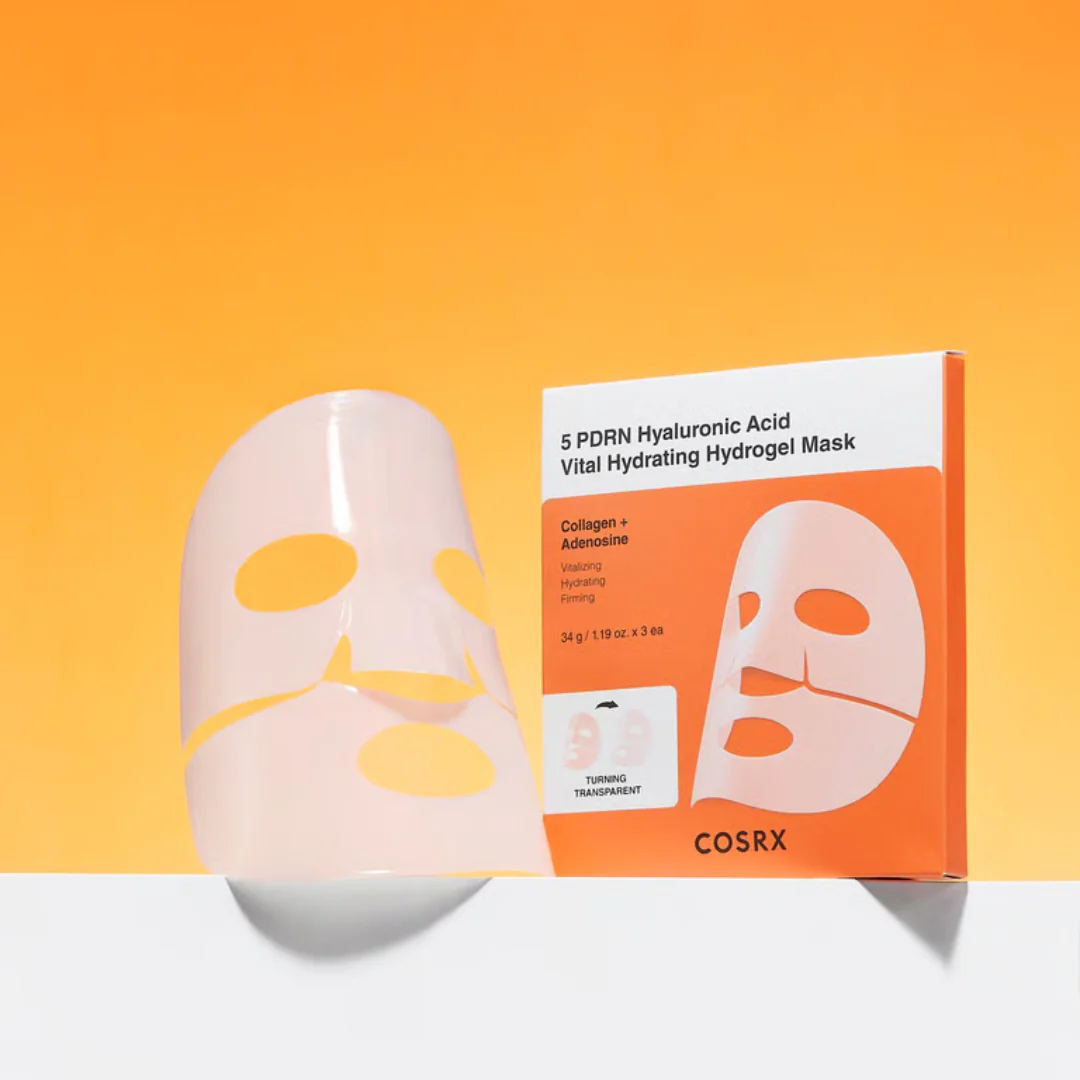 5 PDRN Hyaluronic Acid Vital Hydrating Hydrogel Mask Set - 3 Sheet Masks - Image 3