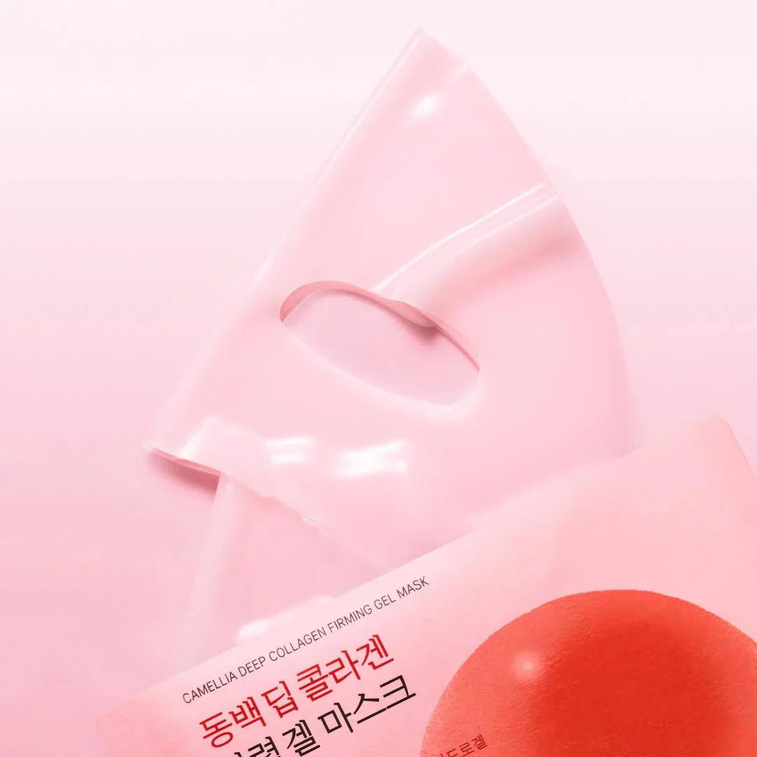 Camellia Deep Collagen Firming Gel Mask - 34 g x 4 Sheets - Image 2
