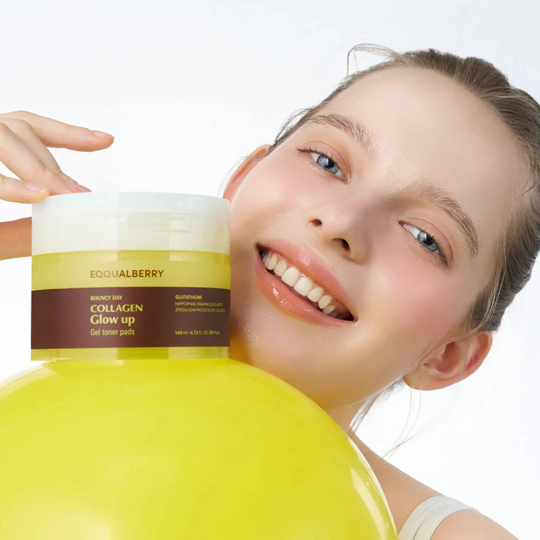 Collagen Glow Up Gel Toner Pads - 60 Pads - Image 4