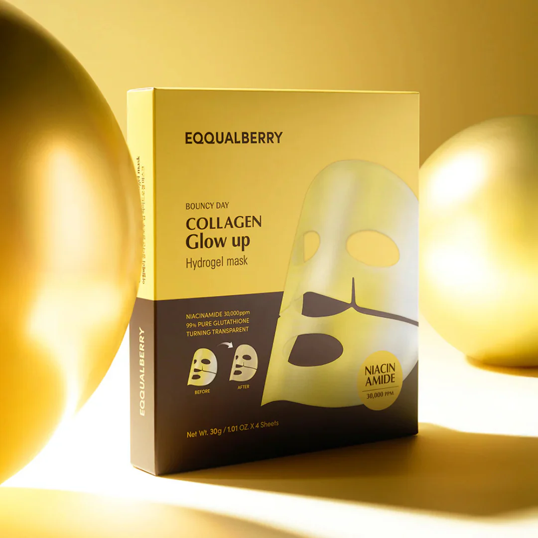 Collagen Glow up Hydrogel Mask Set - 4 Sheet Masks - Image 3