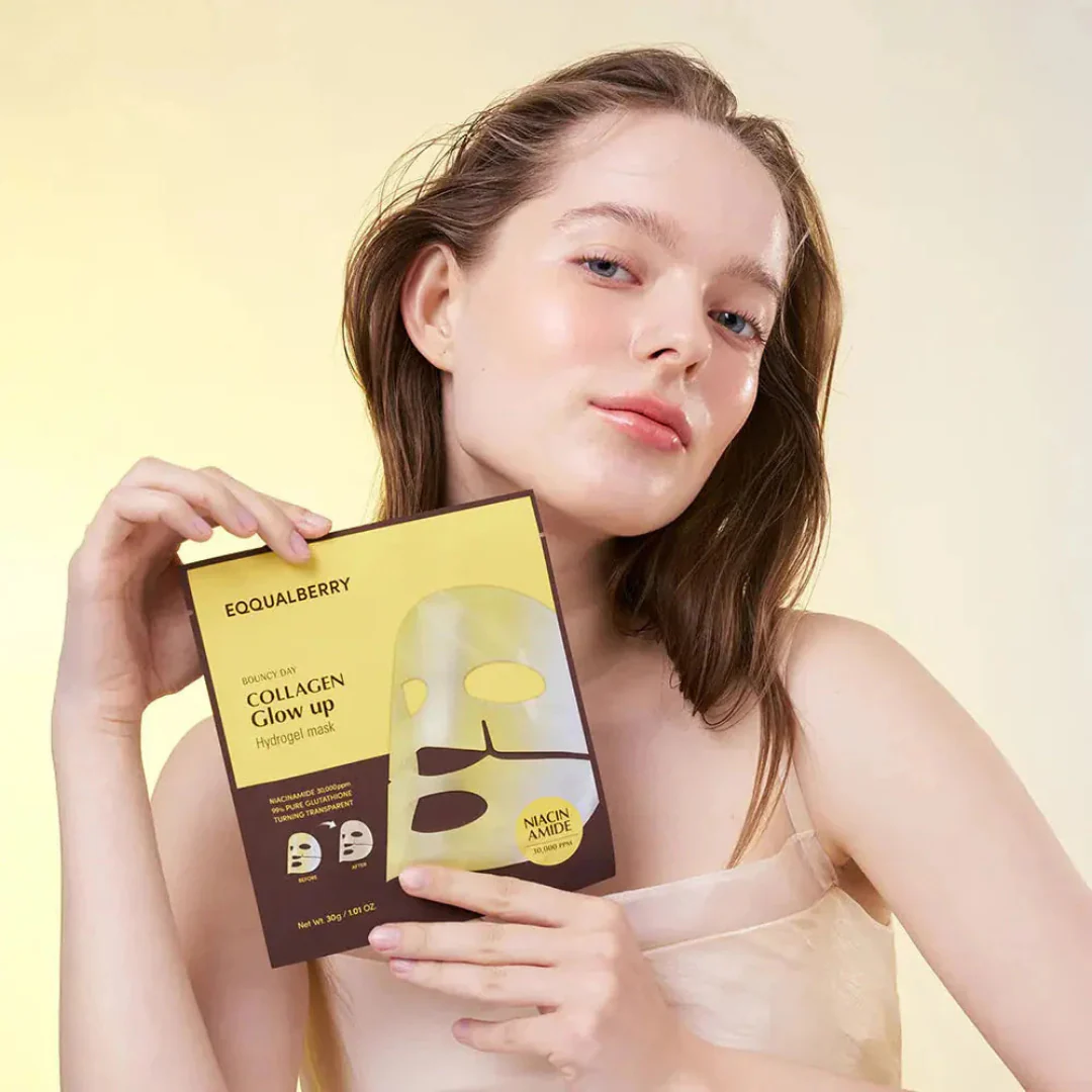 Collagen Glow up Hydrogel Mask Set - 4 Sheet Masks - Image 4