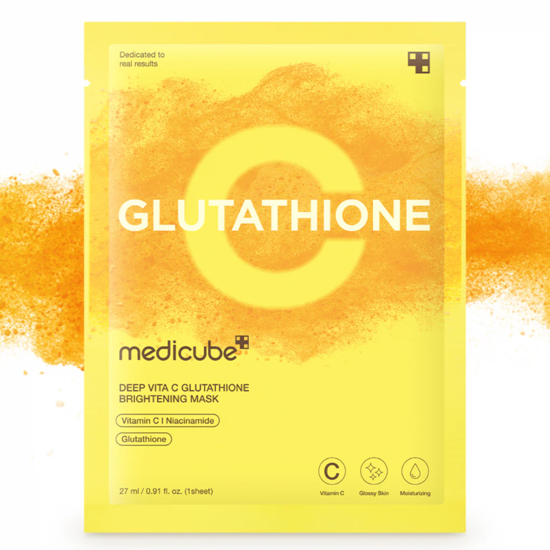 Deep Vita C Glutathione Brightening Mask - 1 Sheet Mask - Image 2