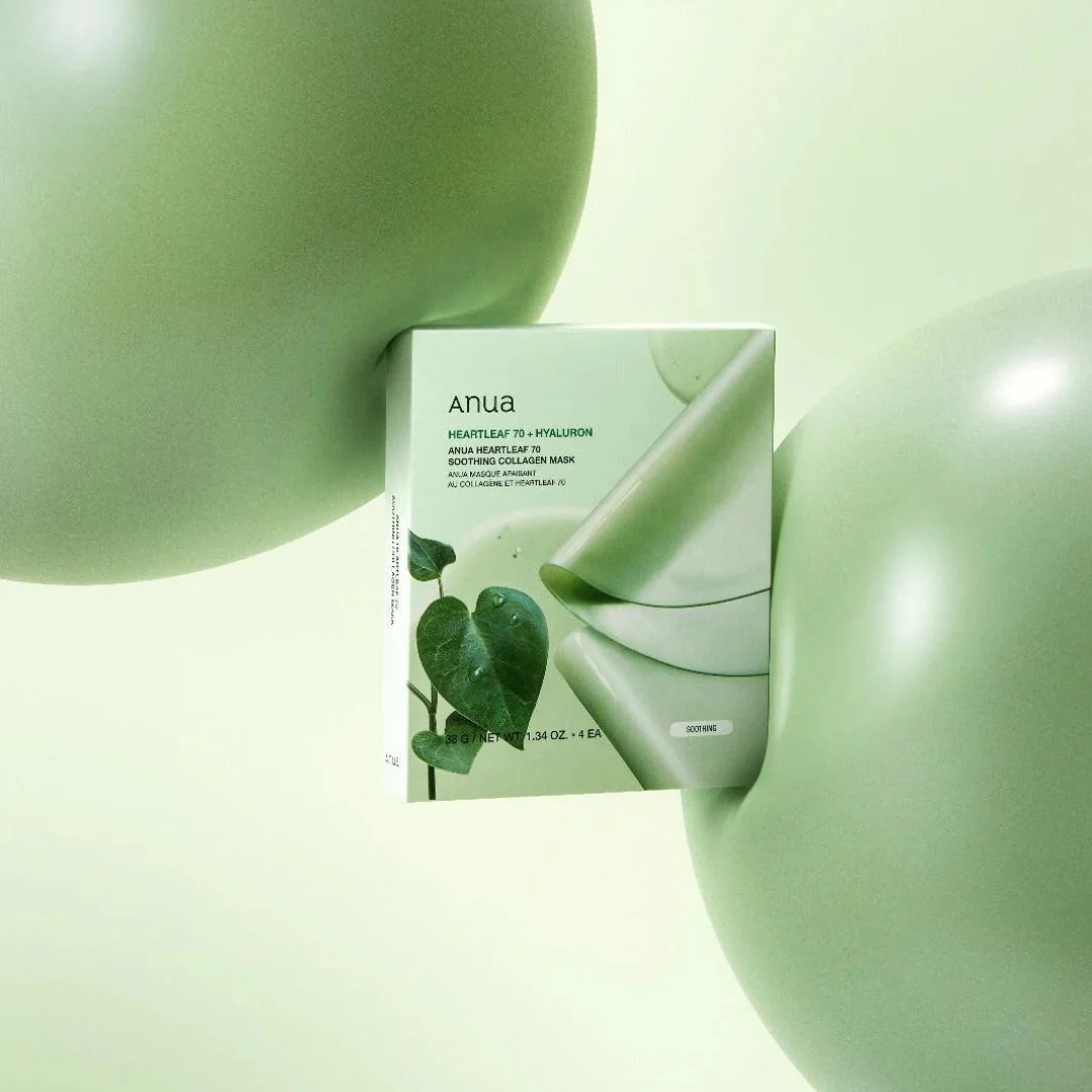 Heartleaf 70 Soothing Collagen Mask - 4 pcs - Image 3