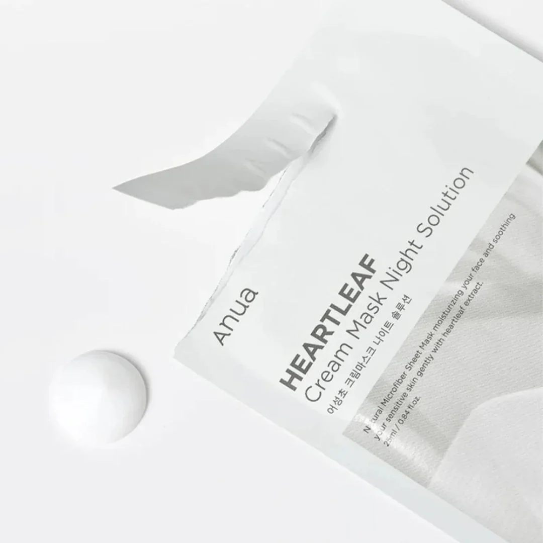 Heartleaf Cream Mask Night Solution Pack - 1 Sheet Mask - Image 2