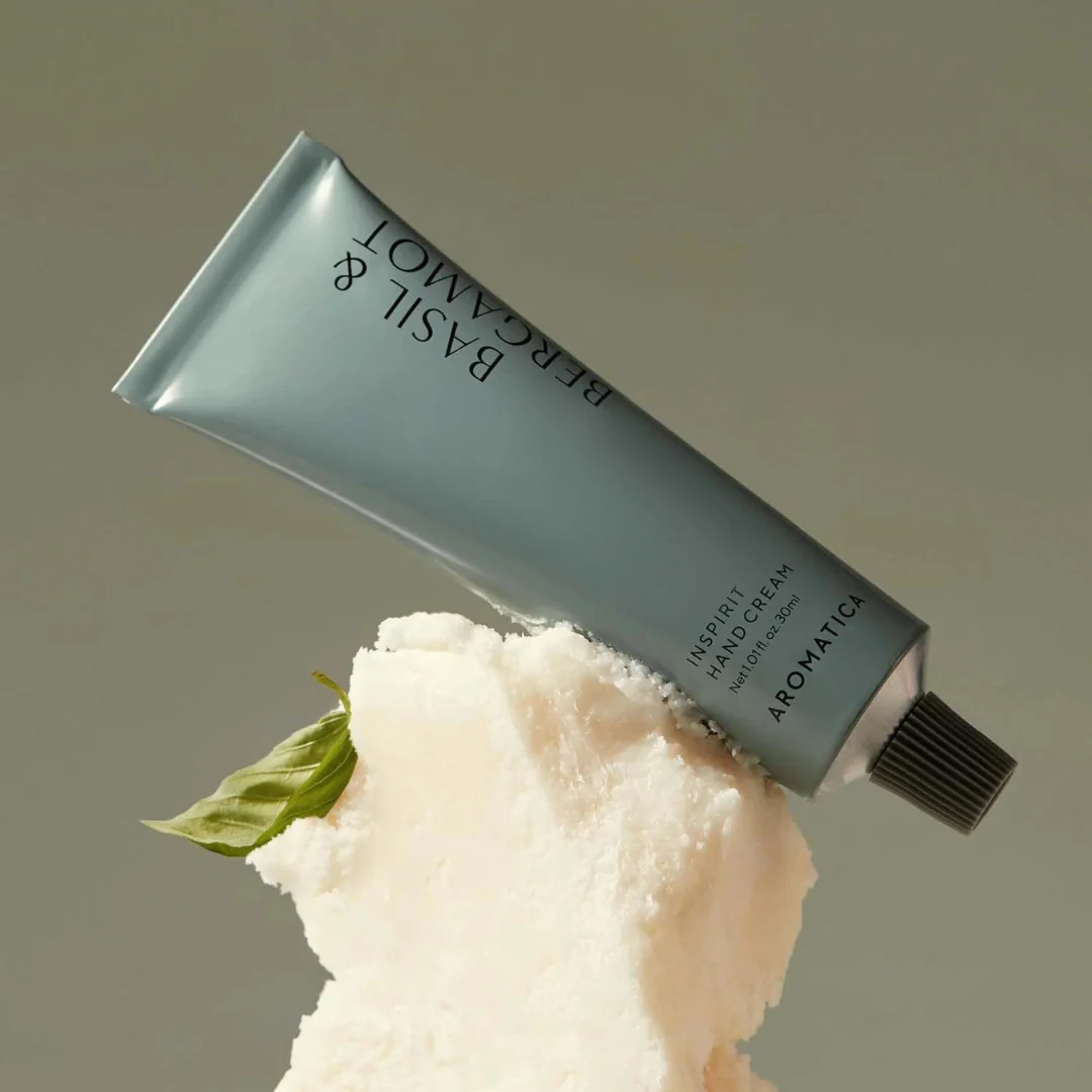 Inspirit Hand Cream Basil & Bergamot - 30 ml - Image 3
