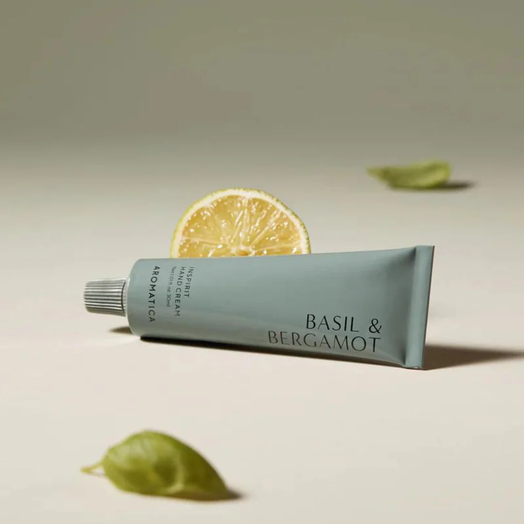 Inspirit Hand Cream Basil & Bergamot - 30 ml - Image 4