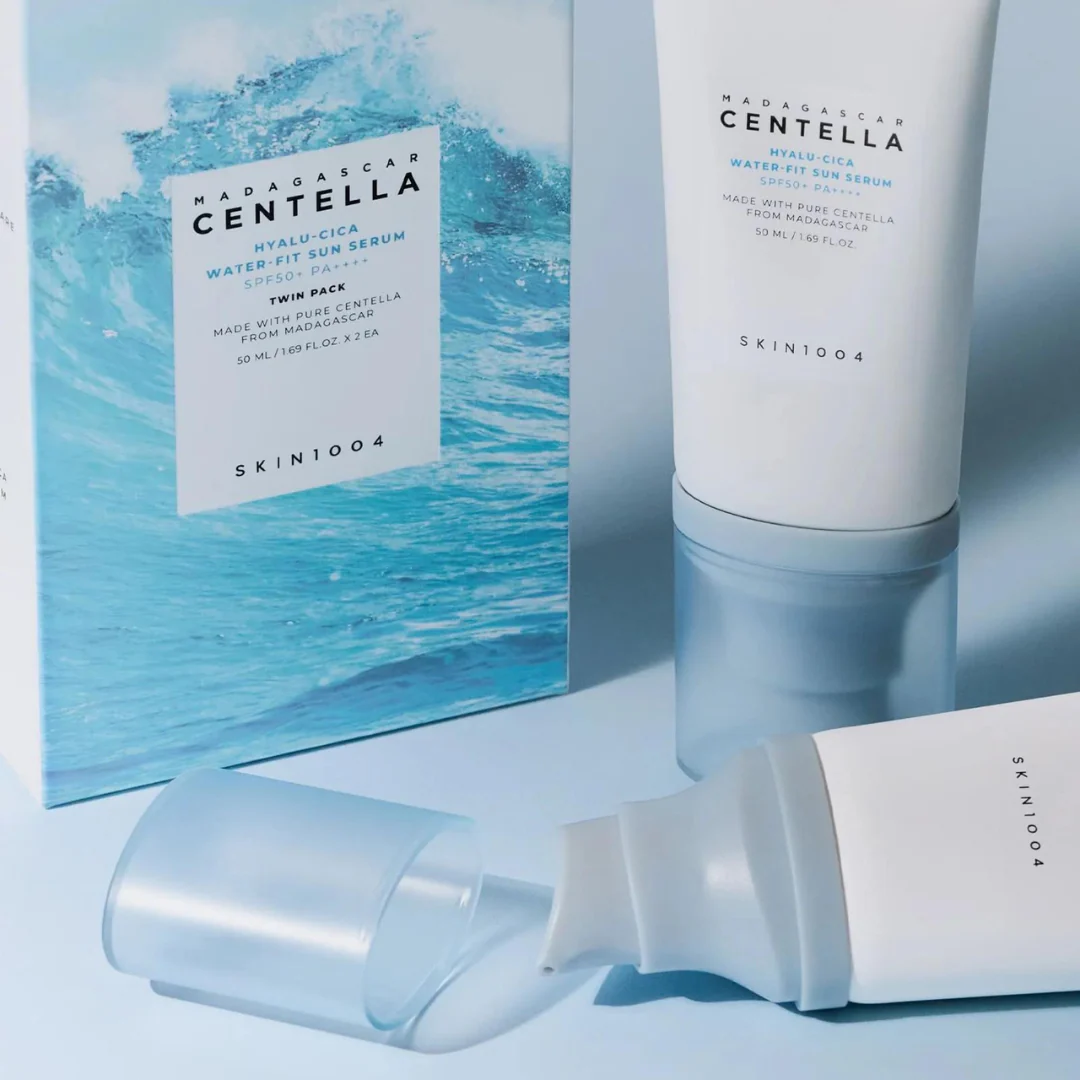 Madagascar Centella Hyalu-Cica Water-Fit Sun Serum - 50 ml x 2 - Image 4