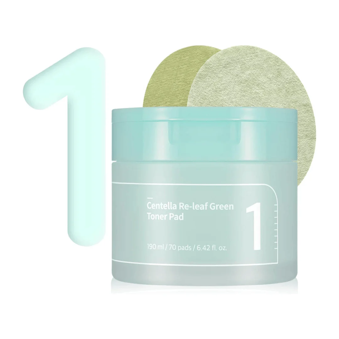 No. 1 Centella Re-leaf Green Toner Pad - 70 pads - Image 3