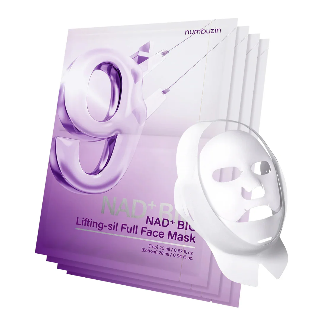 No. 9 NAD Bio Lifting-Sil Full Face Mask - 4 Sheet Masks - Image 3