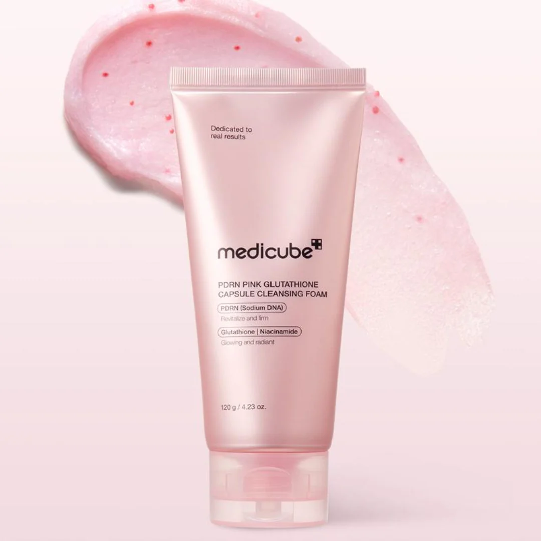 PDRN Pink Glutathione Capsule Cleansing Foam - 120 g - Image 2