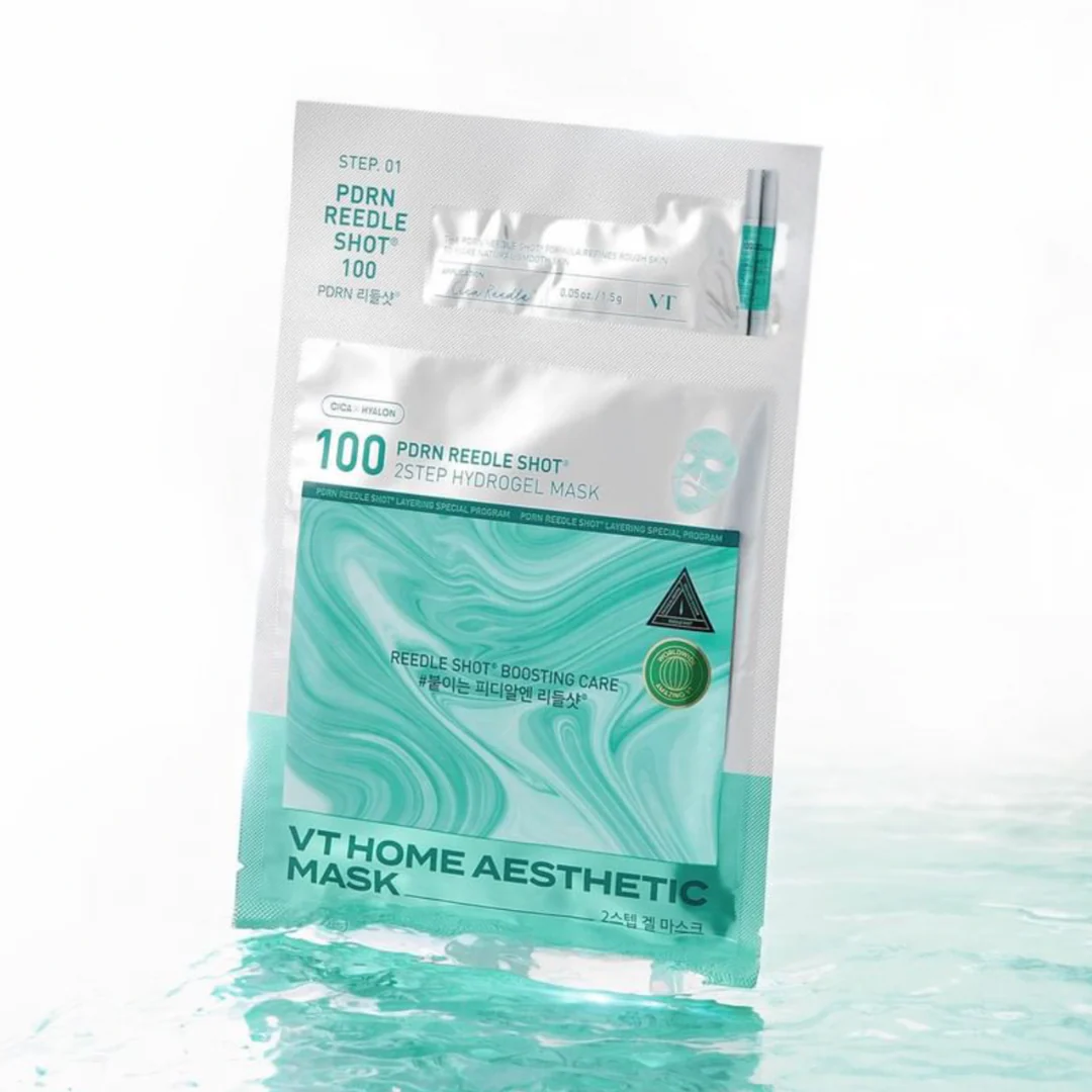 PDRN Reedle Shot 100 2Step Hydrogel Mask Set - 5 Sheet Masks - Image 2