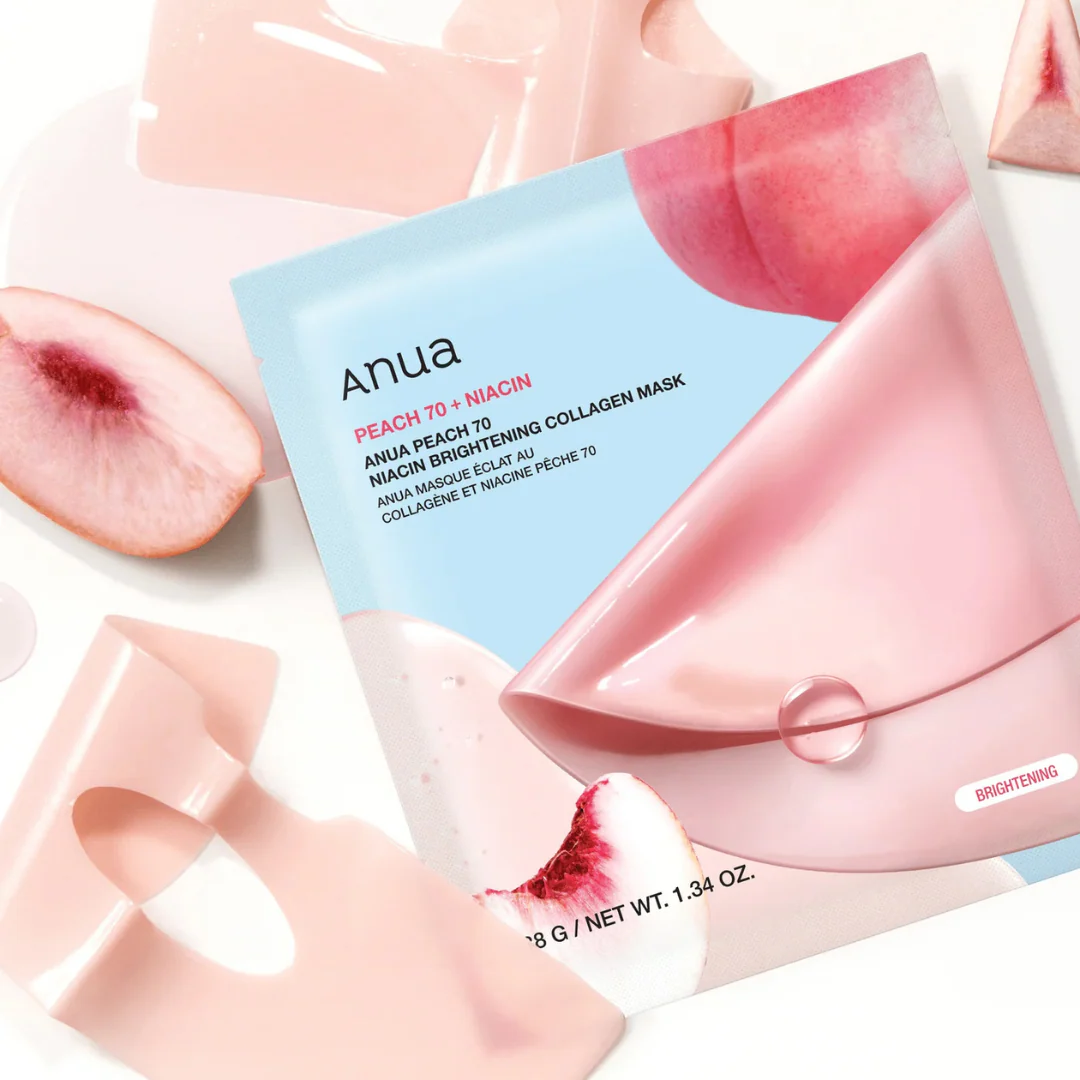 Peach 70 Niacin Brightening Collagen Mask - 4 pcs - Image 2