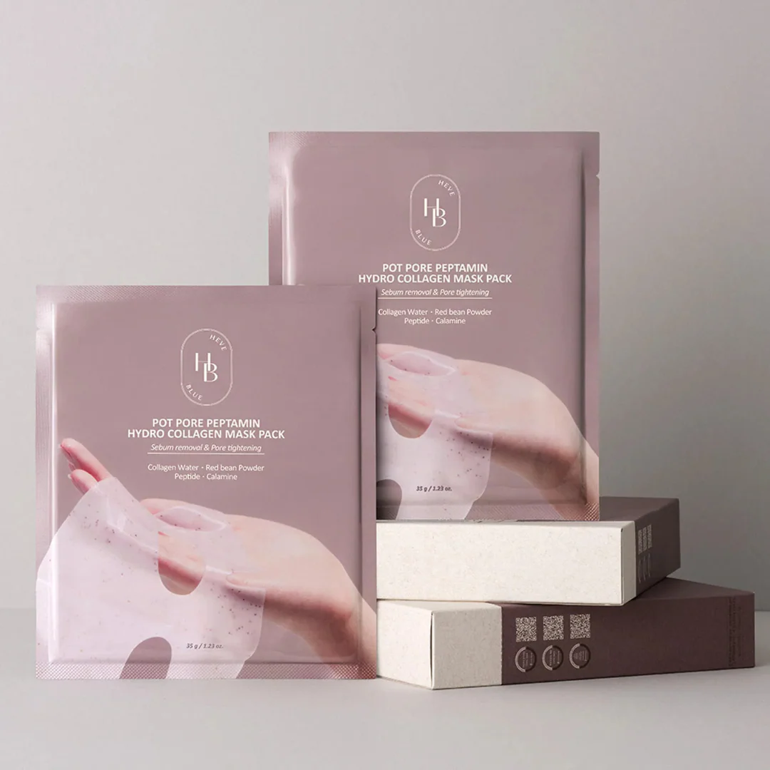 Pot Pore Peptamin Hydro Collagen Mask Pack - 4 Sheet Masks - Image 3