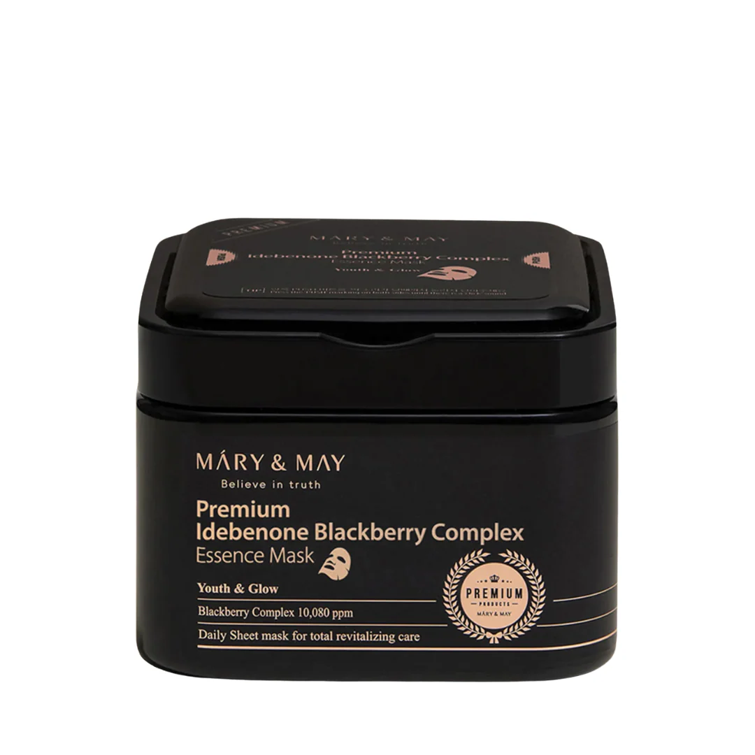 Premium Idebenone Blackberry Complex Essence Mask - 20 Sheet Masks
