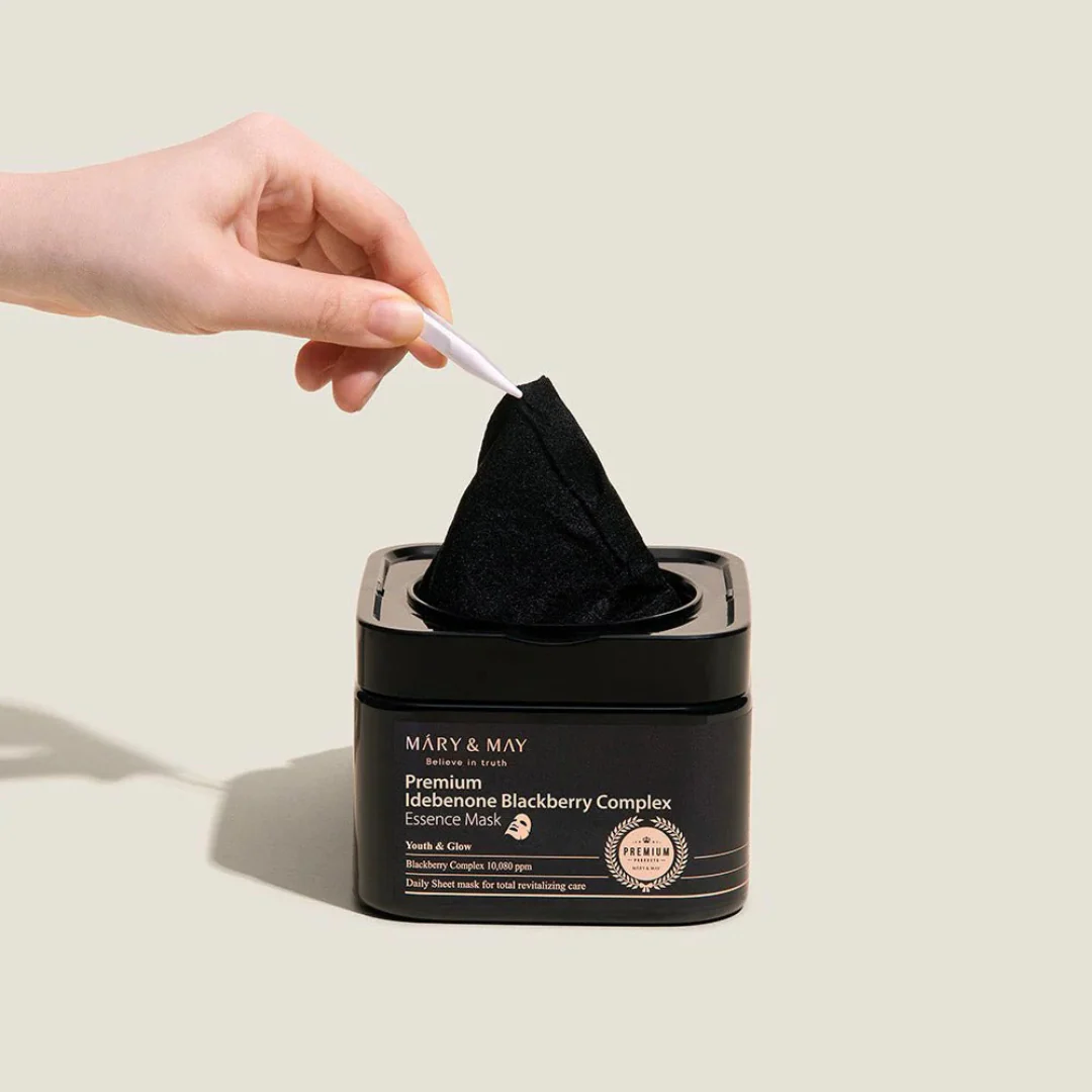 Premium Idebenone Blackberry Complex Essence Mask - 20 Sheet Masks - Image 2