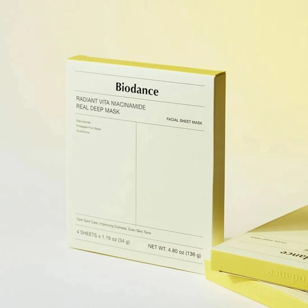 Radiant Vita Niacinamide Real Deep Mask - 4 Sheet Masks - Image 5