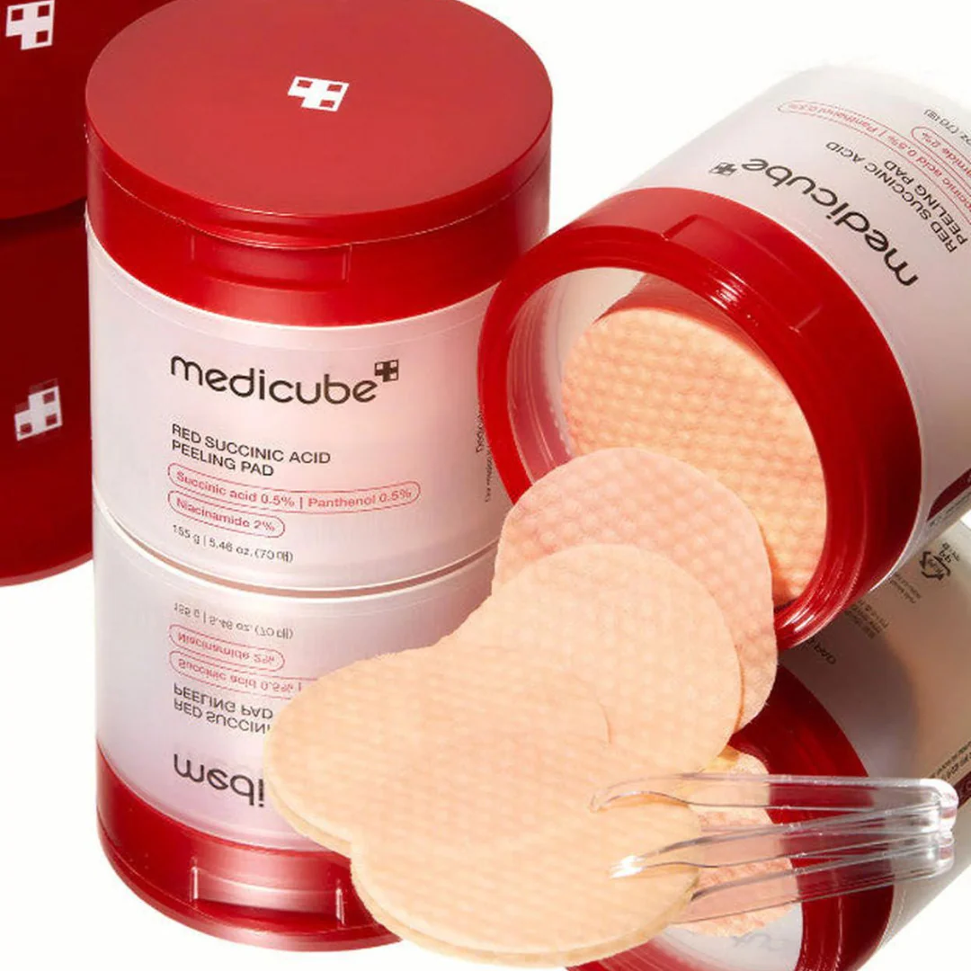Red Succinic Acid Peeling Pad - 70 Pads - Image 4