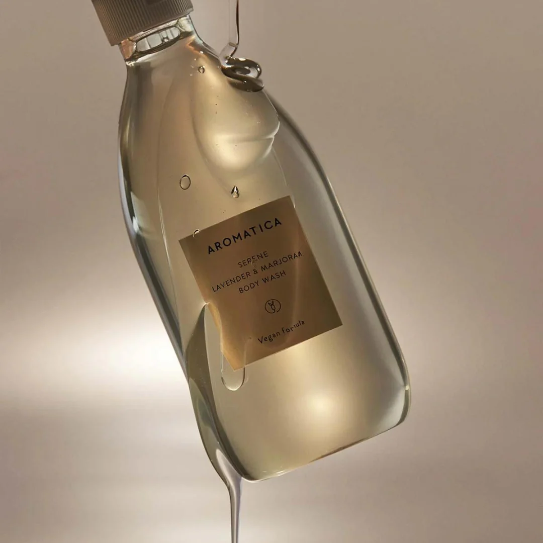 Serene Body Wash Lavender & Marjoram - 300 ml/500 ml - Image 3