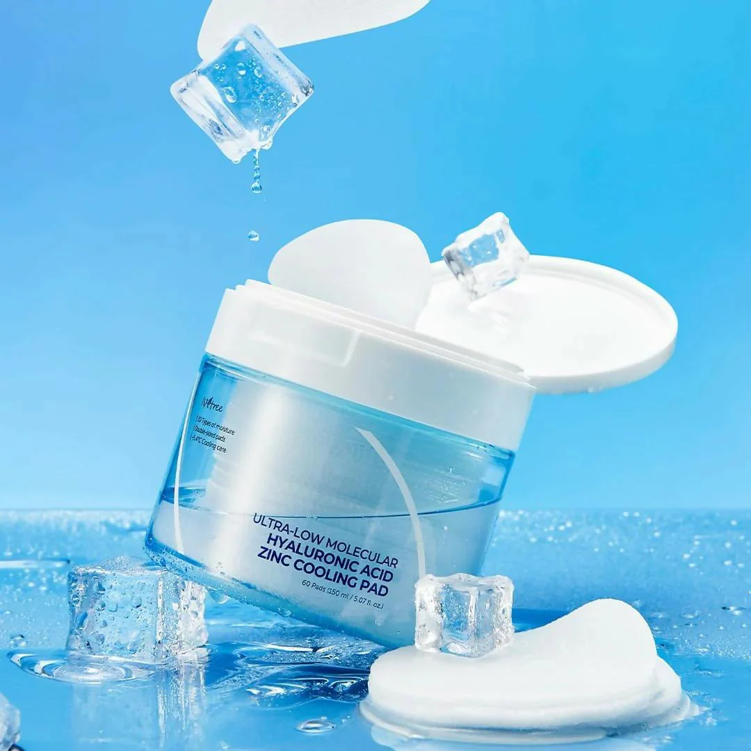 Ultra-Low Molecular Hyaluronic Acid Zinc Cooling Pad - 60 Pads - Image 3